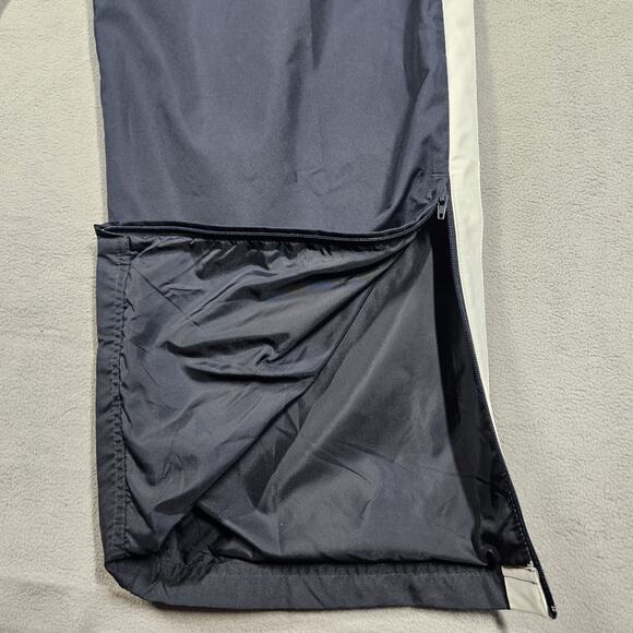 Nike Windbreaker Track Pants Size XL Blue Ankle Zip Y2K Athleisure Gym Logo - Picture 4 of 16